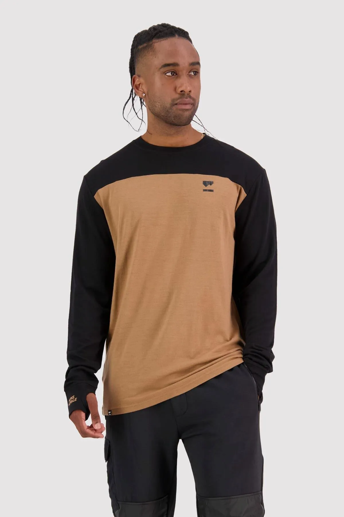 Men's Yotei LS - Black/Toffee | Thermal Clothing & Base layers UK