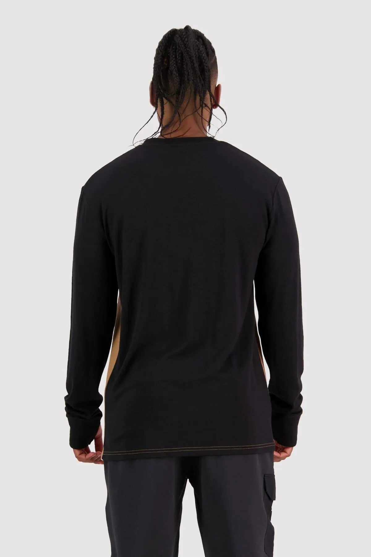 Men's Yotei LS - Black/Toffee | Thermal Clothing & Base layers UK