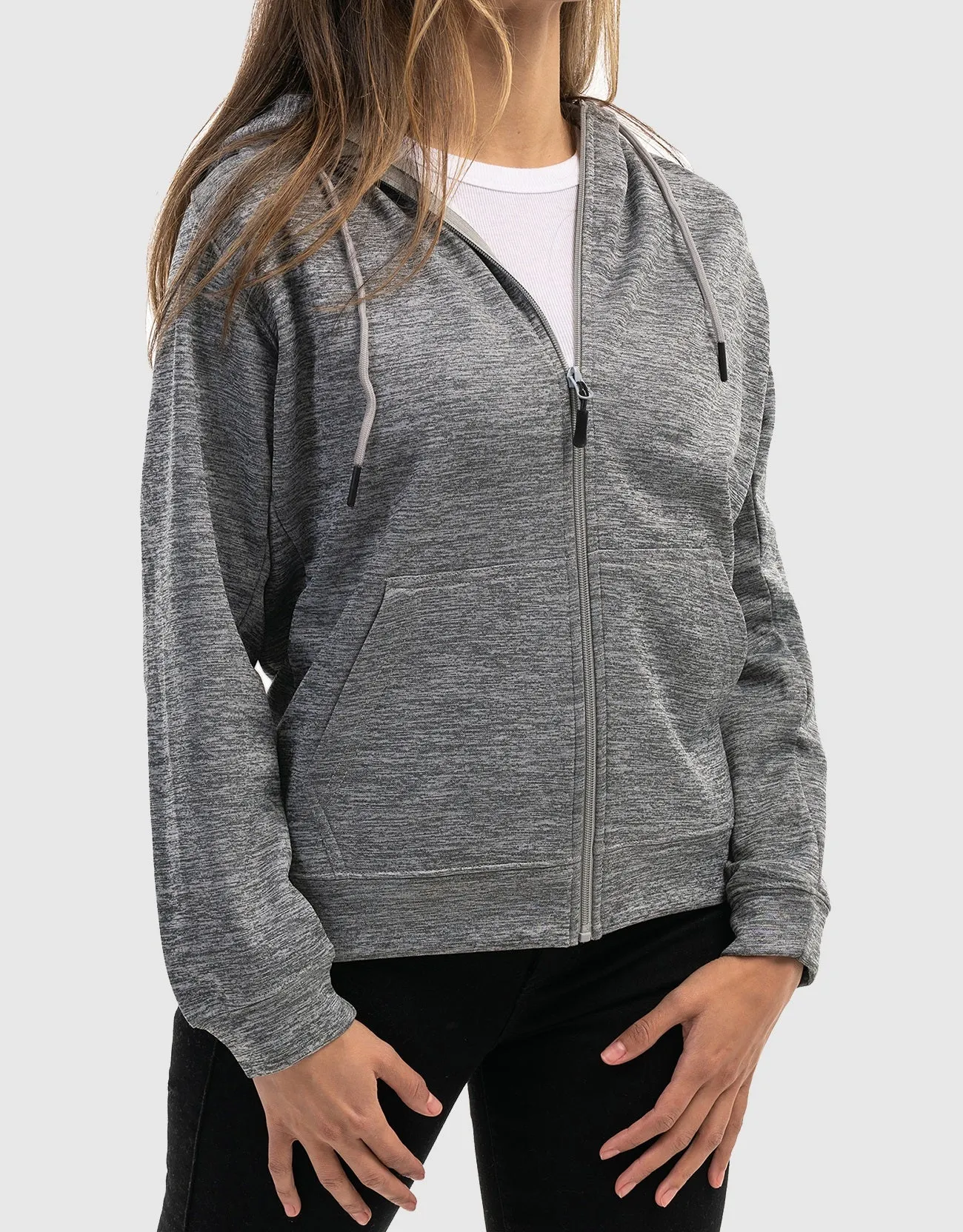 Mio Marino Premium Zip-Up Hoodie for Women with Smooth Matte Finish & Cozy Fleece Inner Lining - Women's Sweater with Hood