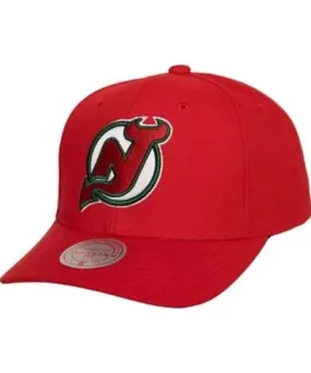 Mitchell & Ness Men's NHL New Jersey Devils Team Ground Pro Adjustable Hat