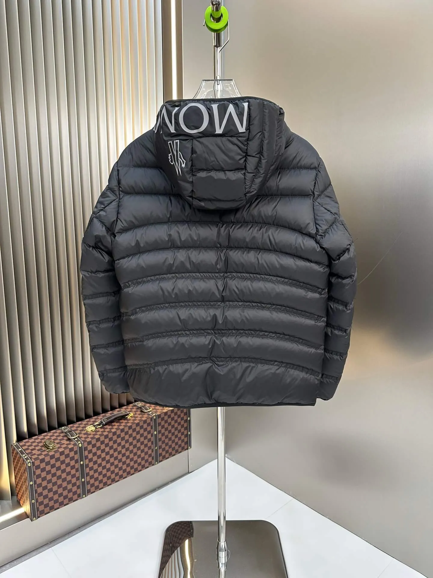 Moncler Quilted Black Down Jacket