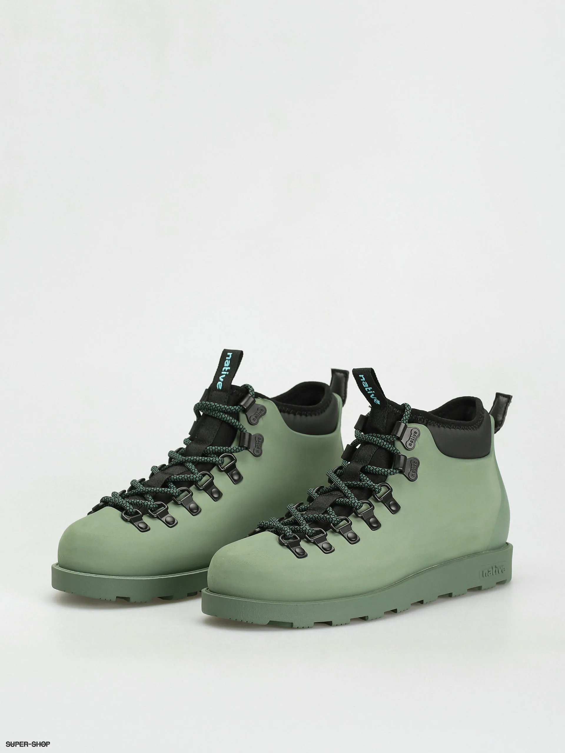 Native Fitzsimmons Citylite Winter shoes (loch green/ivy green/jiffy black/ivy green laces)