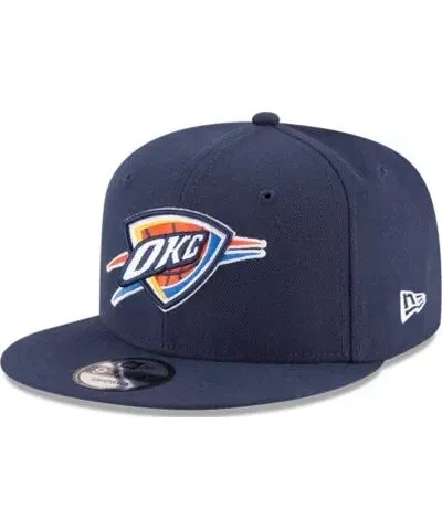 New Era Men's NBA Oklahoma City Thunder Official Team Color 9FIFTY Snapback Hat