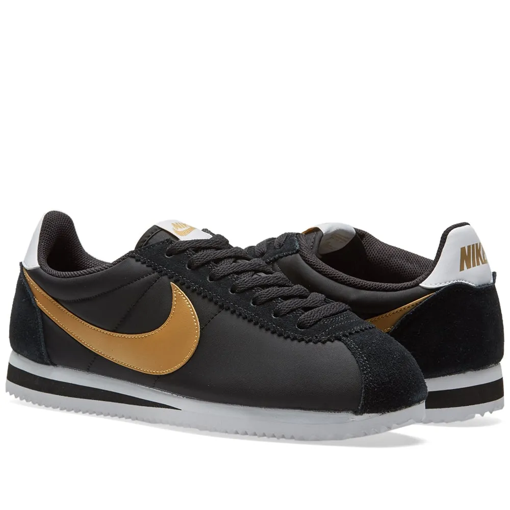 Nike Classic Cortez Nylon OGBlack & Metallic Gold