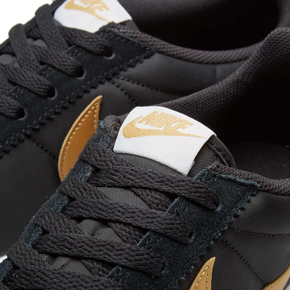 Nike Classic Cortez Nylon OGBlack & Metallic Gold