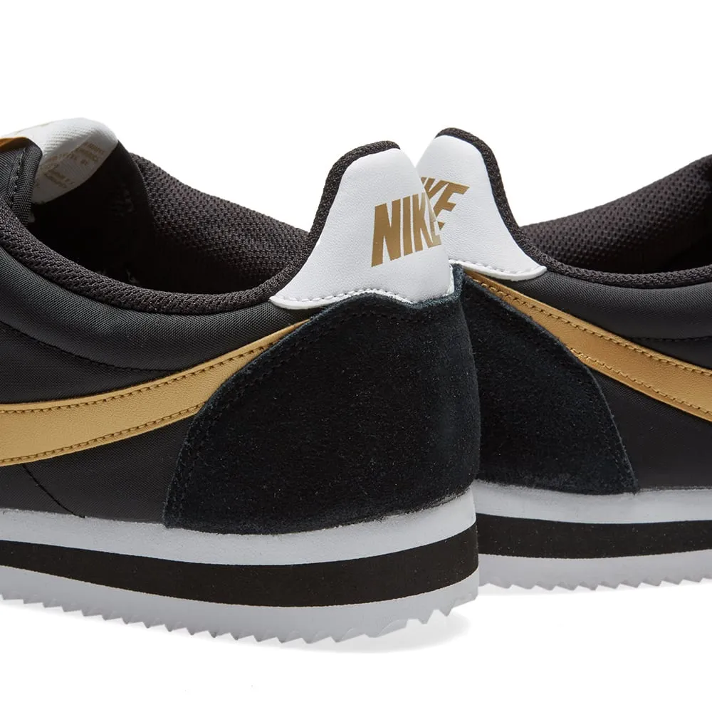 Nike Classic Cortez Nylon OGBlack & Metallic Gold