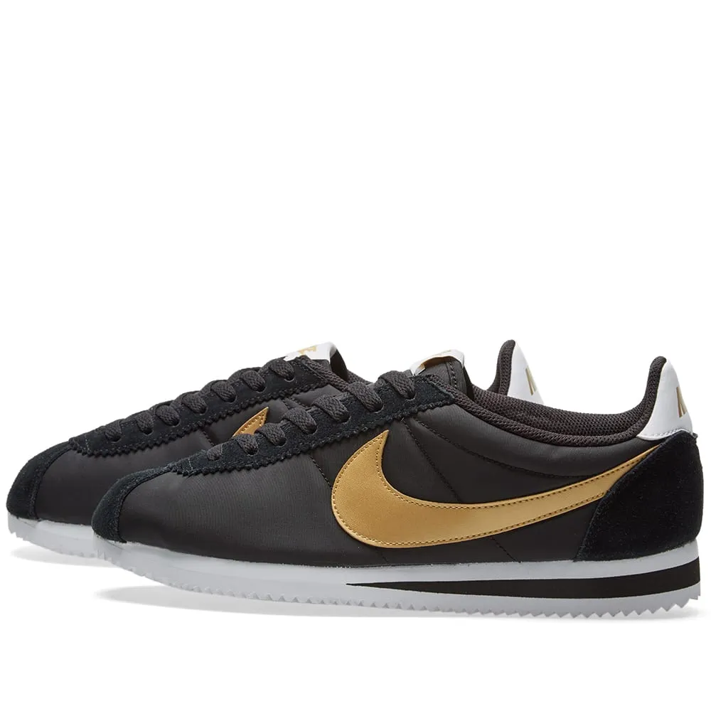 Nike Classic Cortez Nylon OGBlack & Metallic Gold