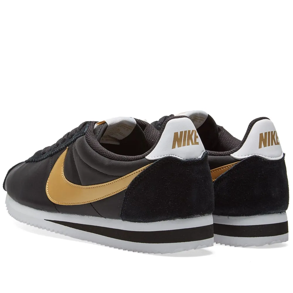 Nike Classic Cortez Nylon OGBlack & Metallic Gold