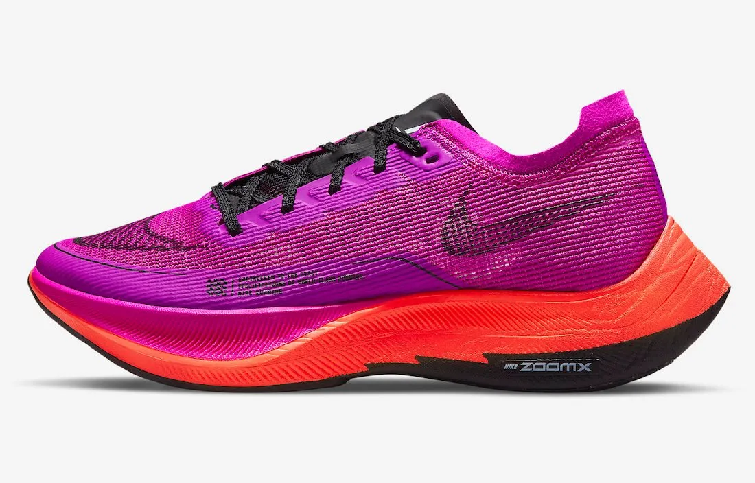 Nike ZoomX VaporFly NEXT% 2 Hyper Violet Flash Crimson Football Grey Black CU4123-501