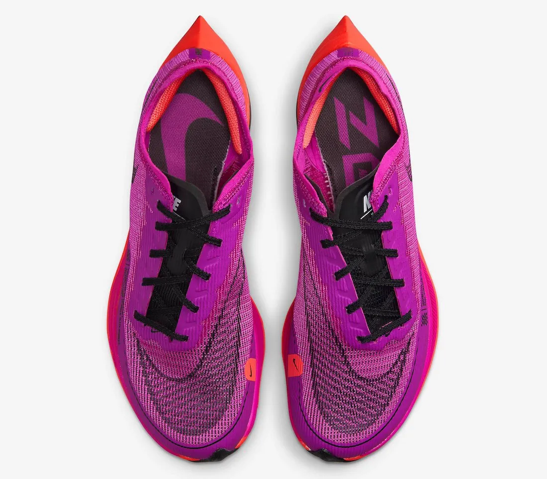 Nike ZoomX VaporFly NEXT% 2 Hyper Violet Flash Crimson Football Grey Black CU4123-501