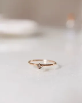 Not So Tiny Diamond Ring with Chocolate Diamond