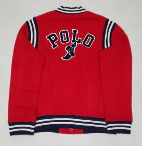 Nwt Polo Sport Red Tennis Winged Foot Baseball Jacket