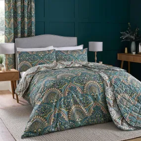 Palace Paisley Duvet Cover Set - Teal