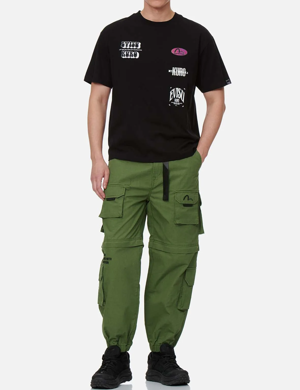 Pigment Washed Cargo Pants