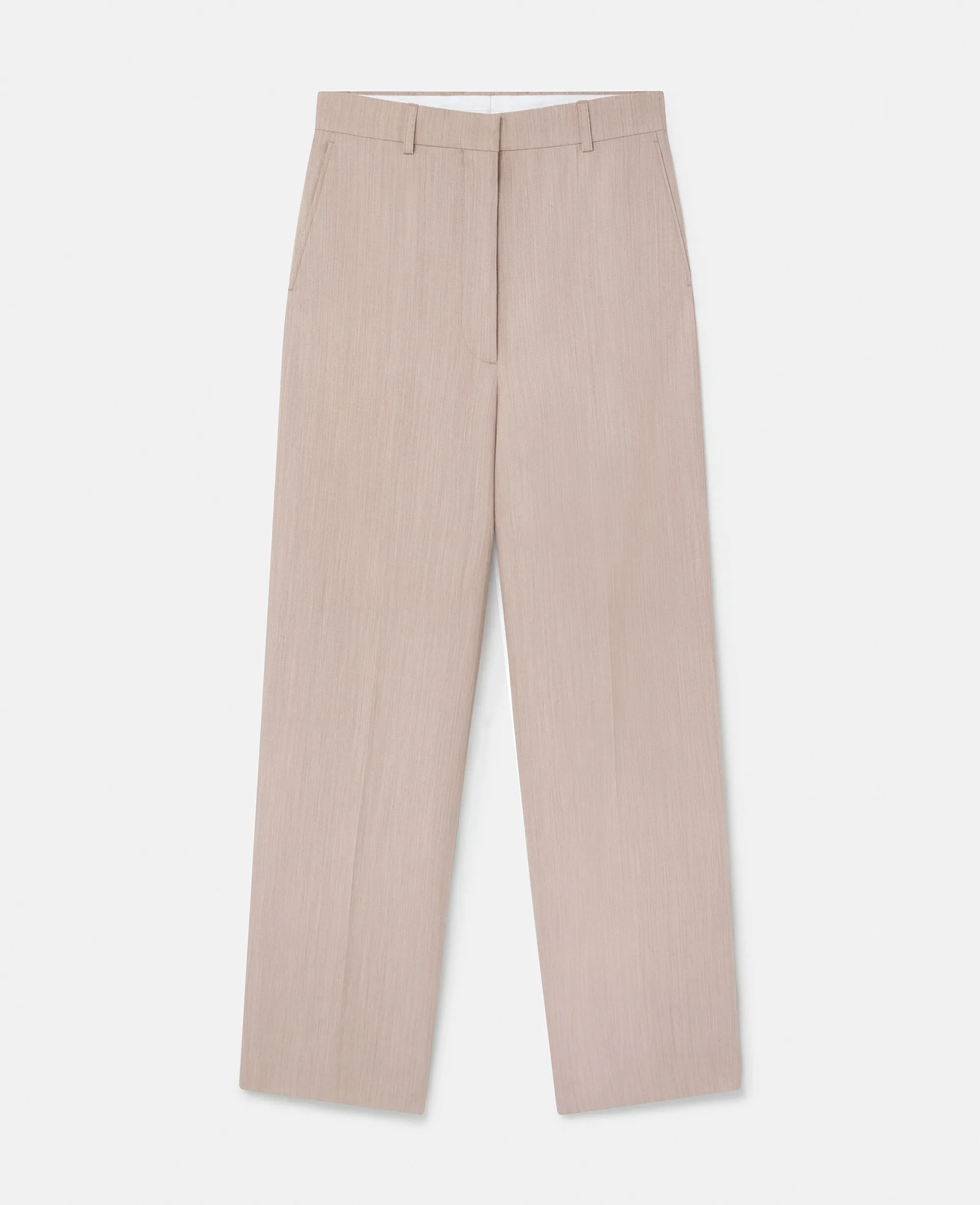 Pleated Low-Rise Pants 