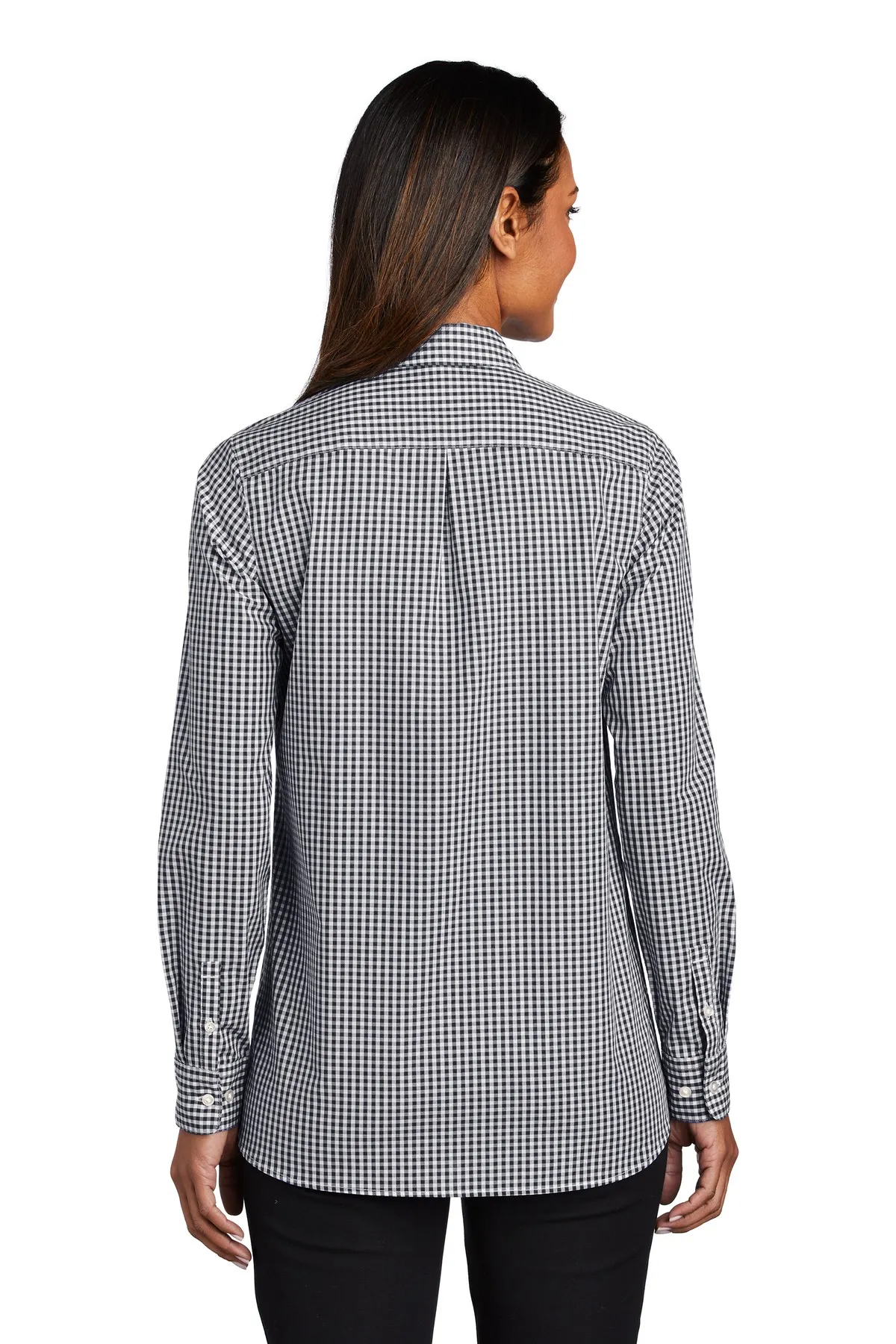 Port Authority Clothing LW644 Port Authority    Ladies Broadcloth Gingham Easy Care Shirt SKU: LW644