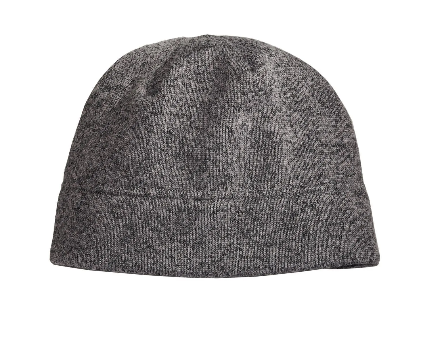 Port Authority Heathered Knit Beanie C917 Grey Heather/Black