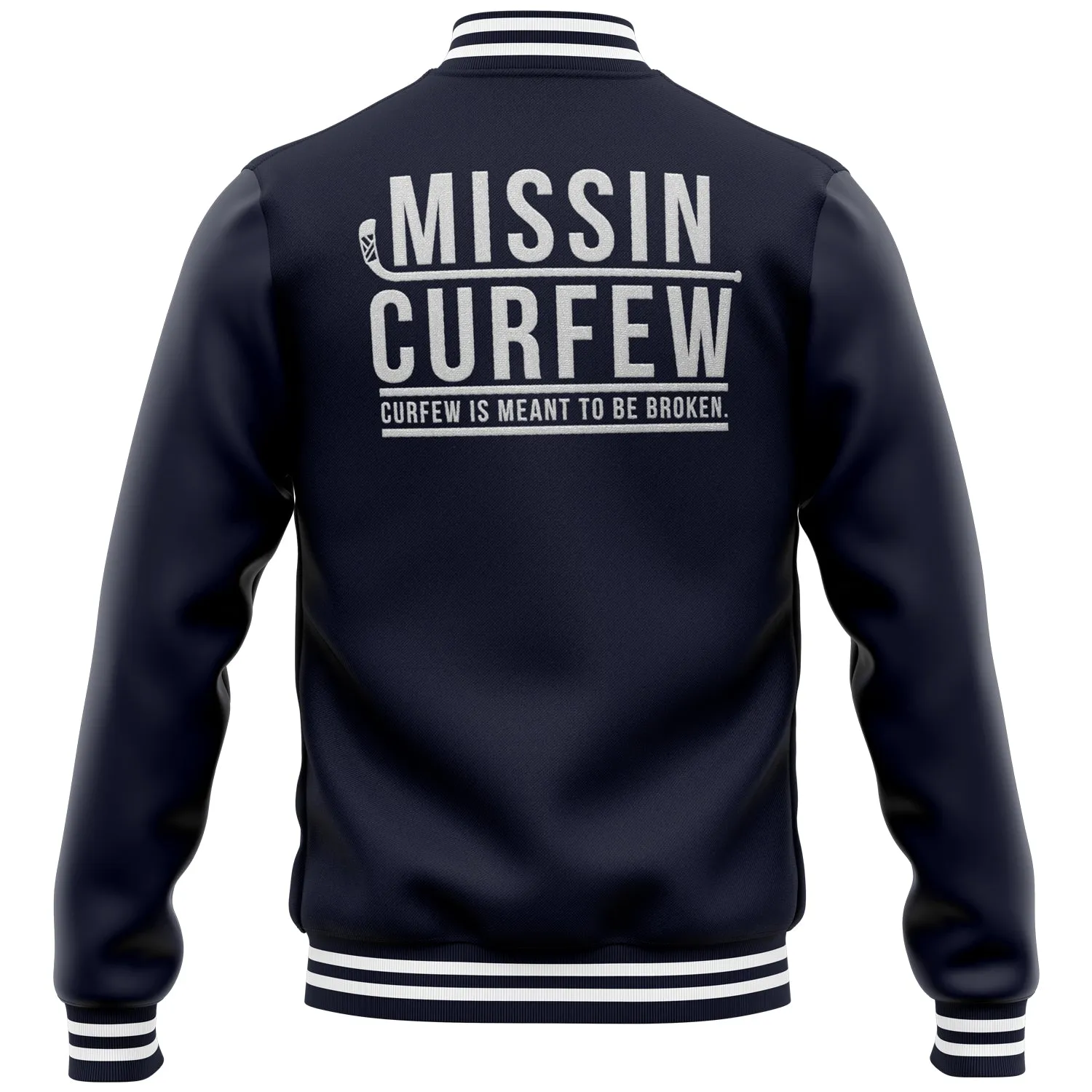 ROCKSTAR VARSITY JACKET - NAVY