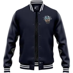 ROCKSTAR VARSITY JACKET - NAVY