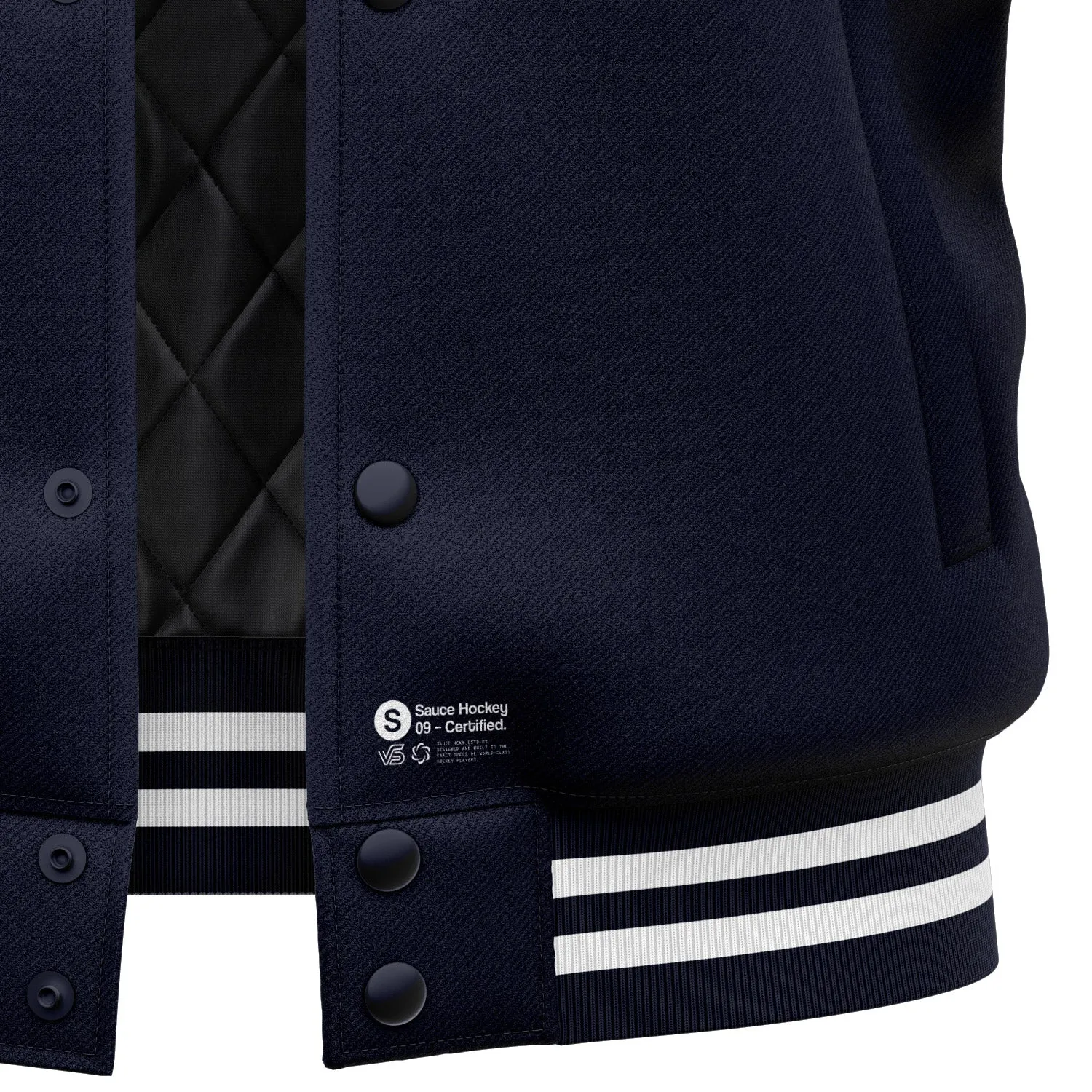 ROCKSTAR VARSITY JACKET - NAVY