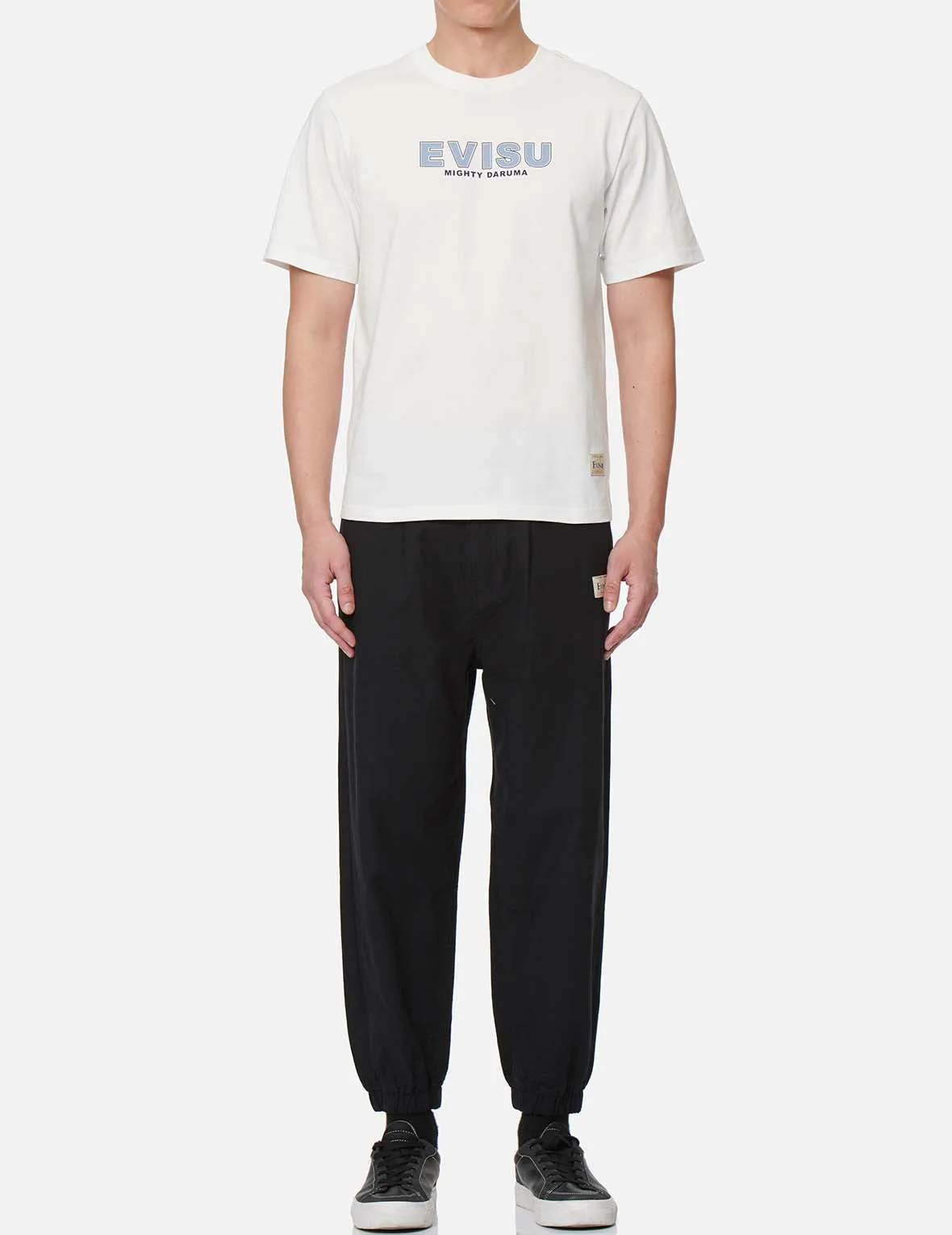 Seagull and Logo Embroidery Woven Jogger Pants