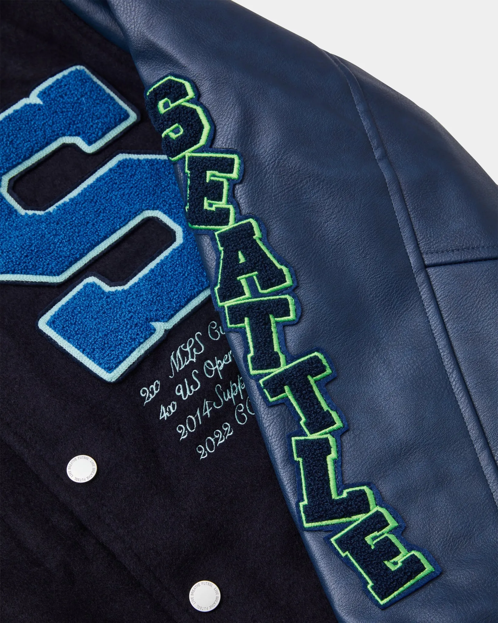 Seattle Sounders 50 Years Varsity Jacket