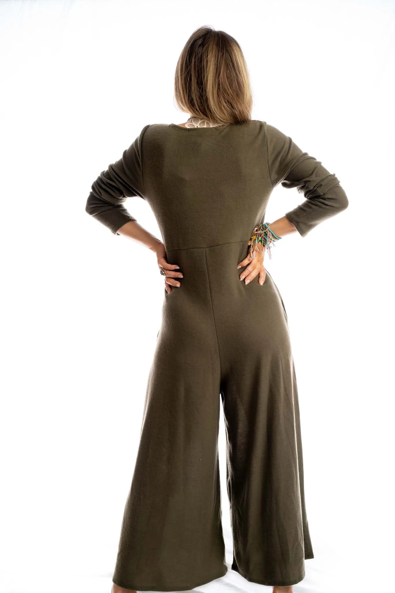 Simply Comfort Jumpsuit - Olive