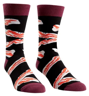 SOCK it to me Men's Crew Socks (Prints) - Bacon