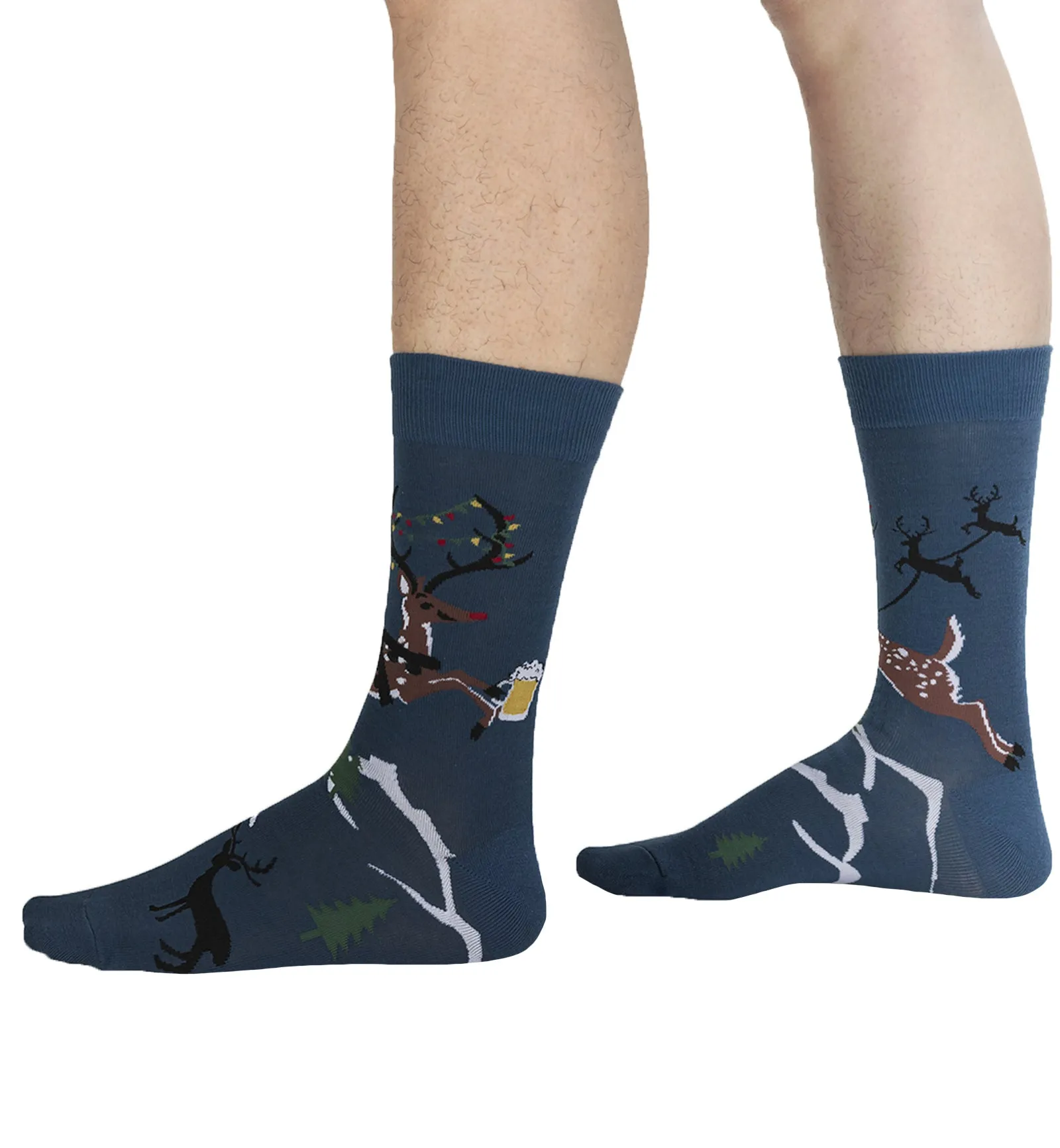 SOCK it to me Men's Crew Socks (Prints) - Brew-Dolph