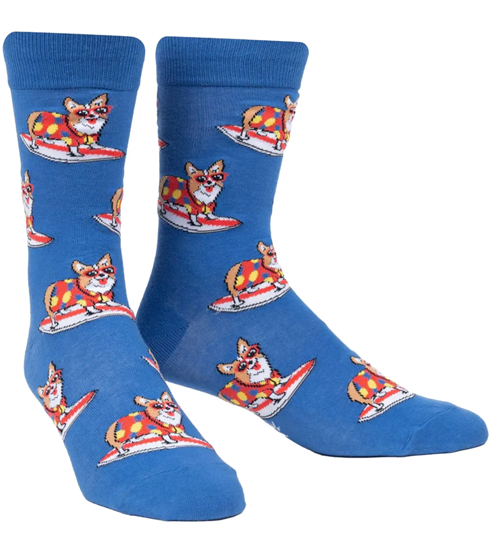 SOCK it to me Men's Crew Socks (Prints) - Corgi-bunga!