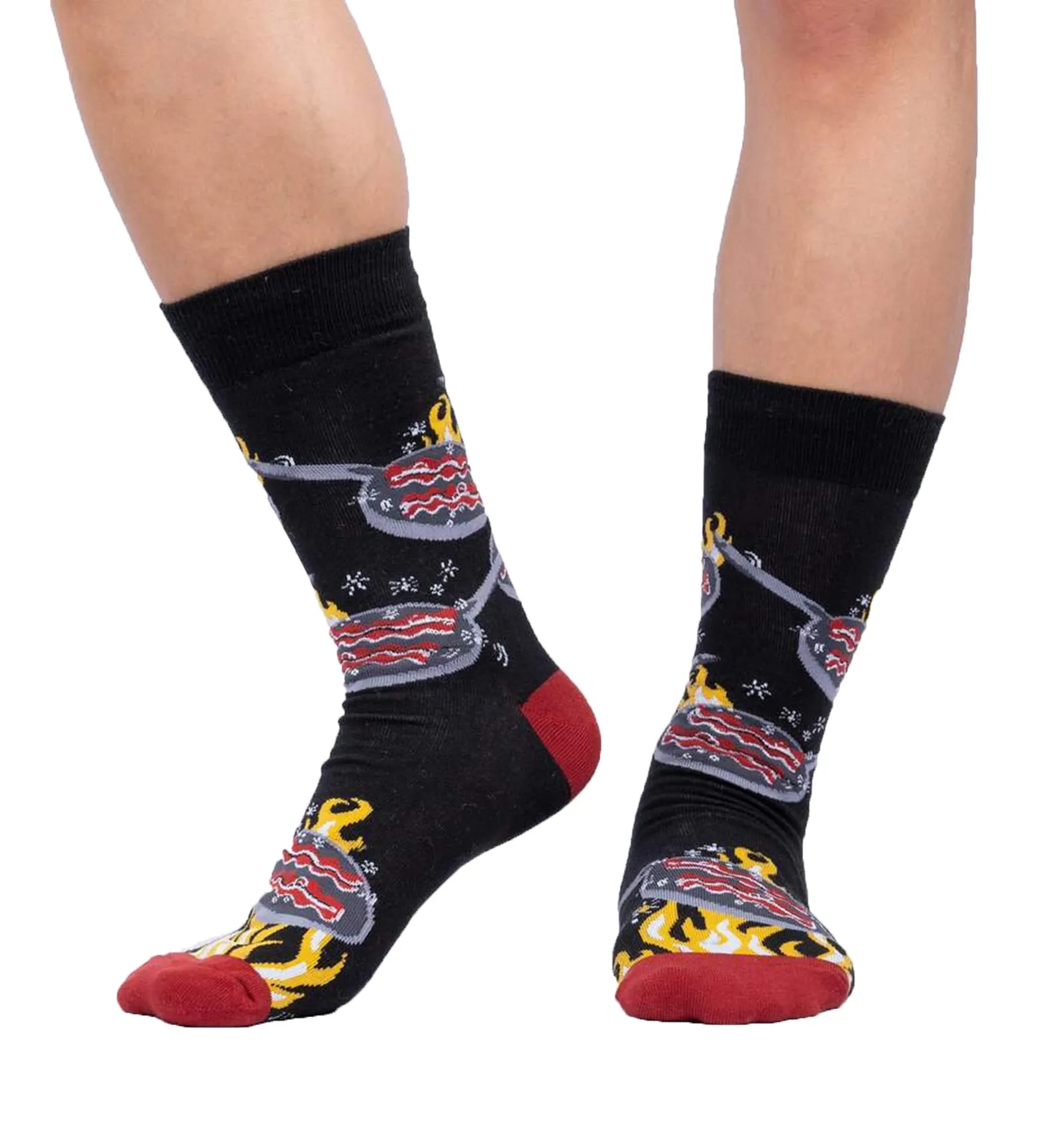 SOCK it to me Men's Crew Socks (Prints) - You're Bacon Me Hungry