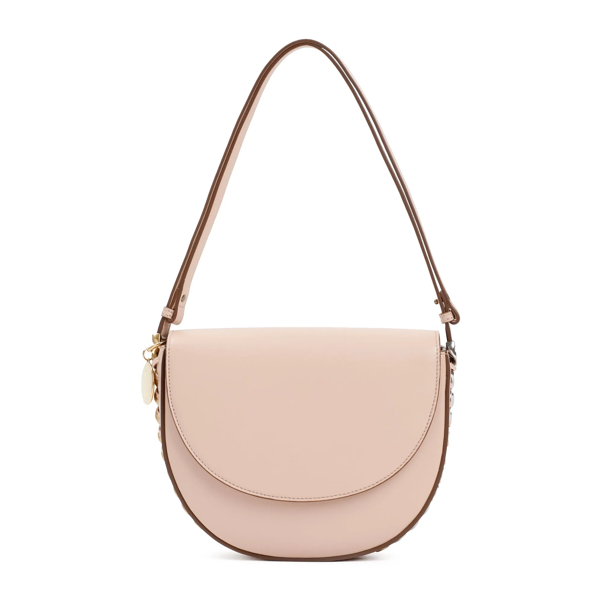 Stella McCartney Chain-Trimmed Foldover Top Shoulder Bag