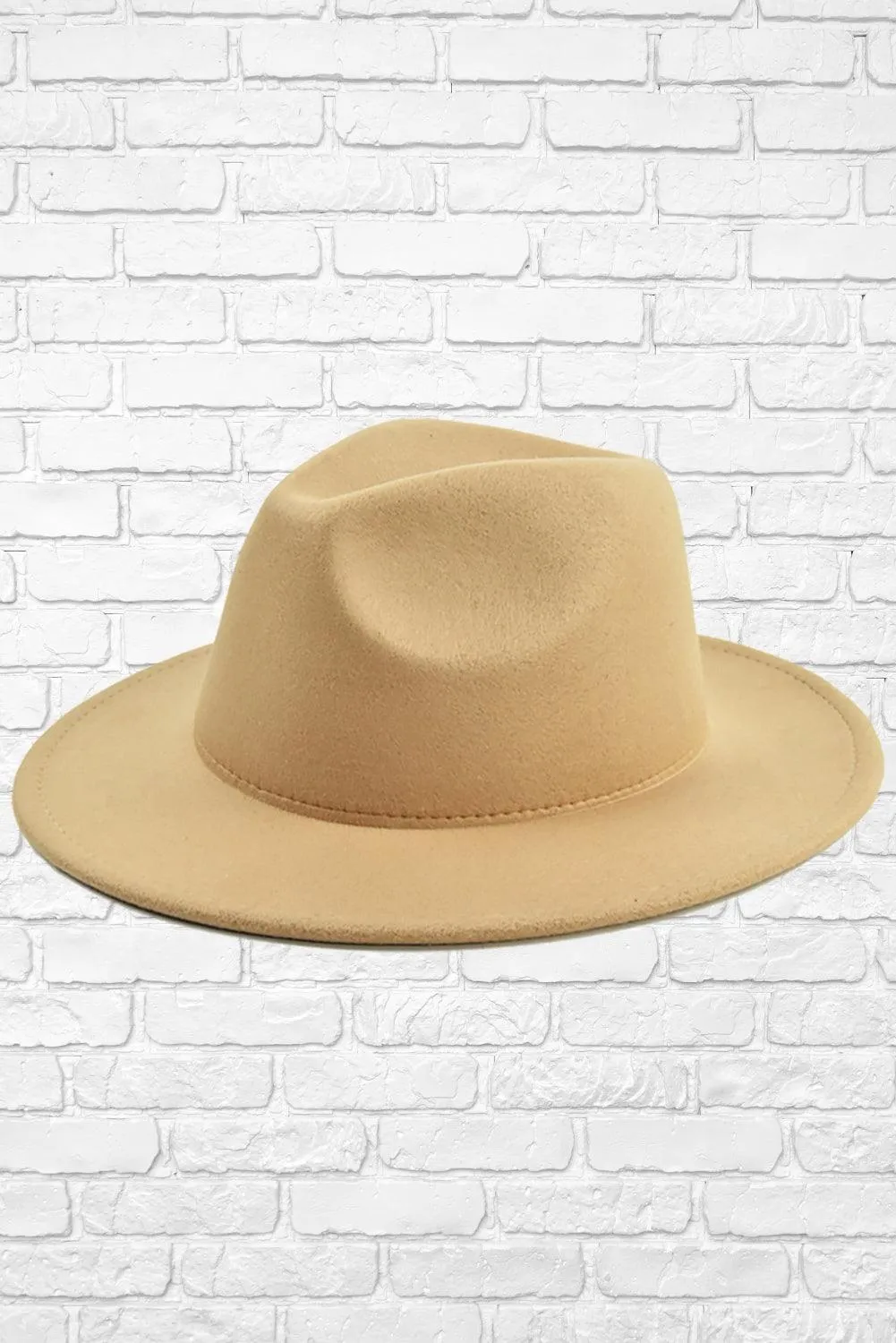 Tan Wide Brim Hat