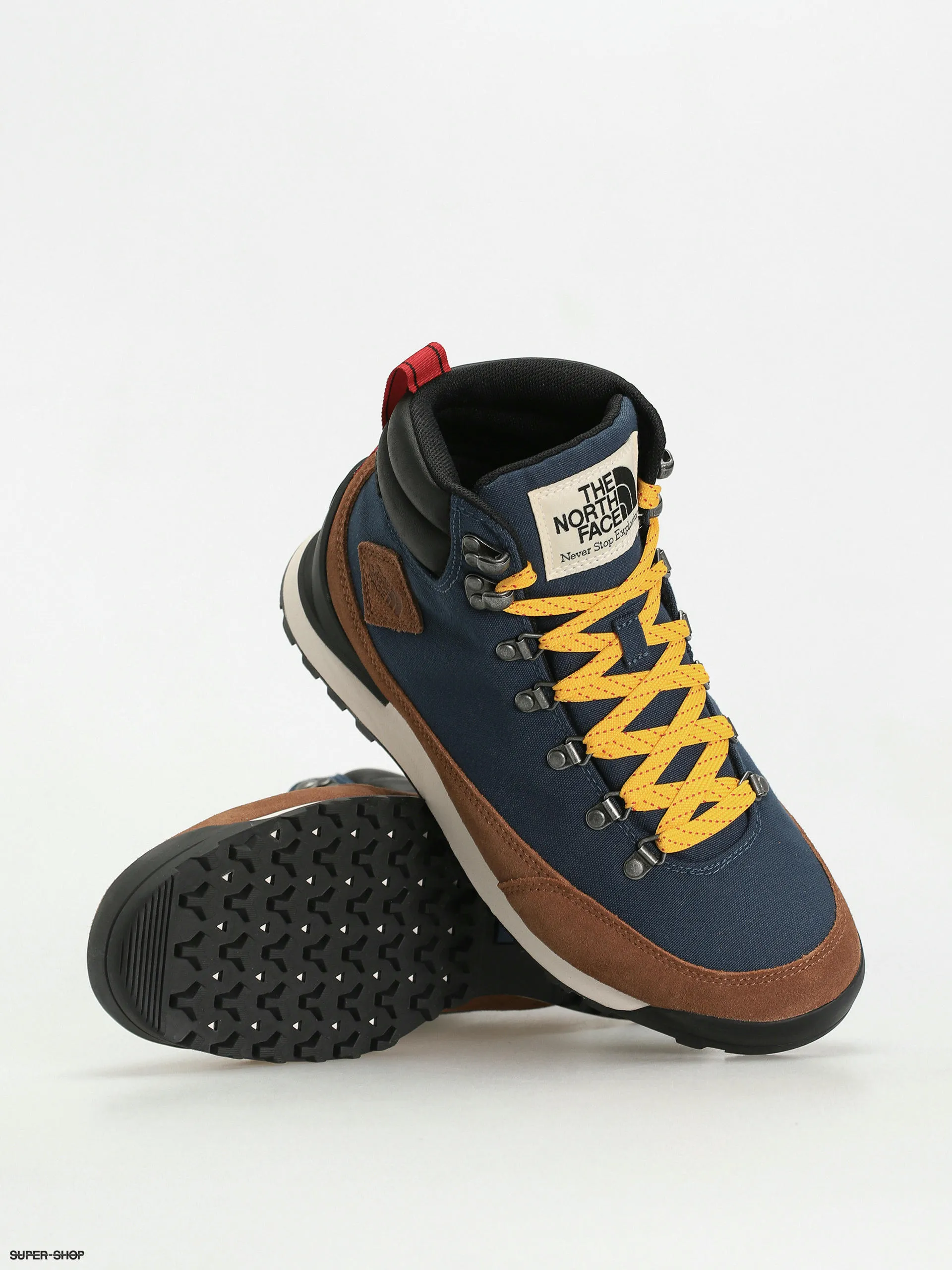 The North Face Back To Berkeley Iv Textile Wp Shoes (shady blue/monksrobebrn)