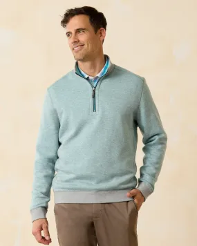 Tommy Bahama Flip Coast Half Zip Baja Shark Heather