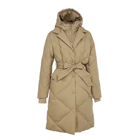 Trendy Coat Style Down Jacket With Detachable Bib With Hood