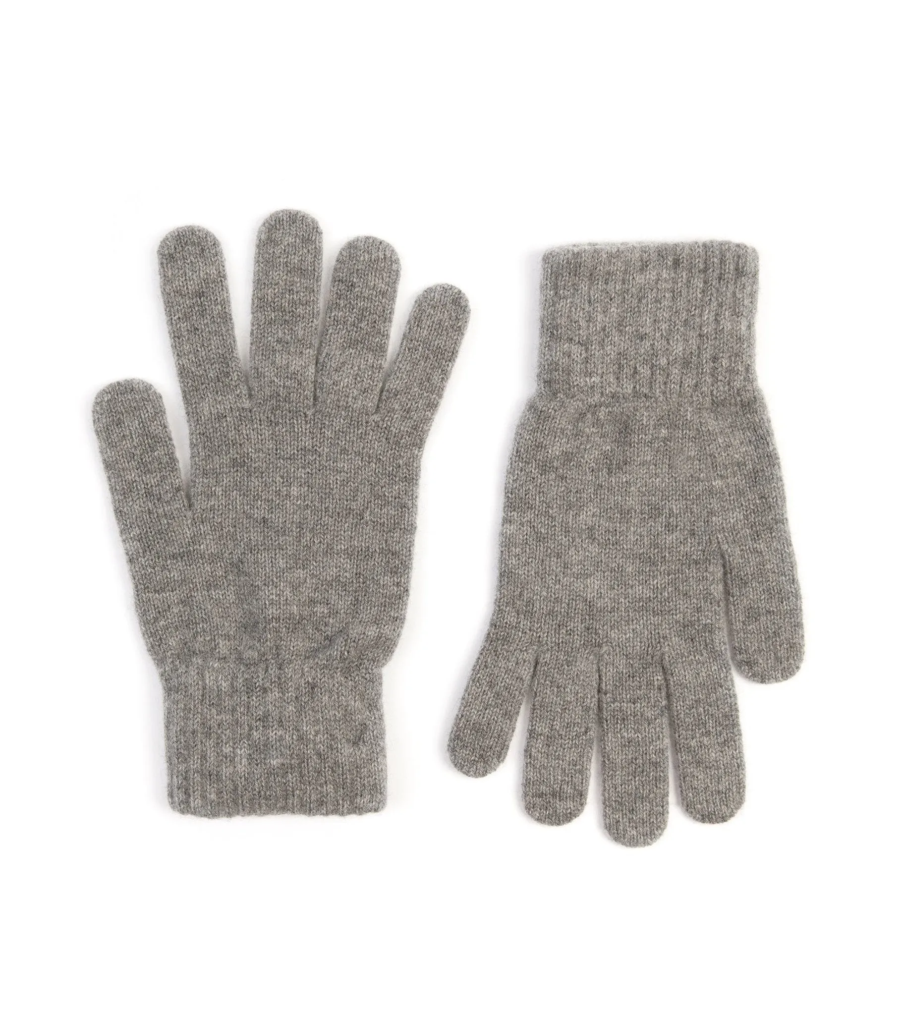 Trunk Cashmere Knitted Gloves: Grey