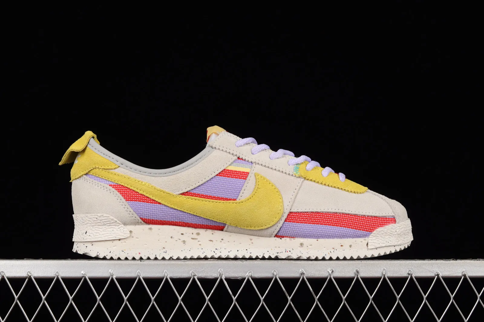 Union x Nike Cortez Yellow Purple Red DR1413-100