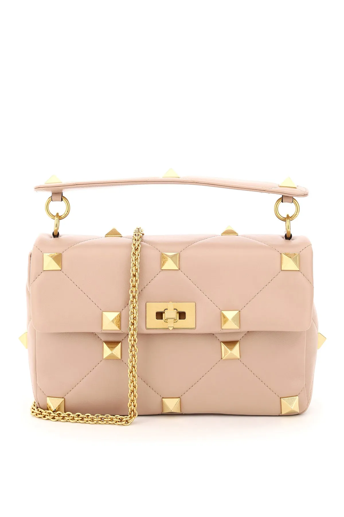 Valentino Garavani Roman Stud Quilted Shoulder Bag