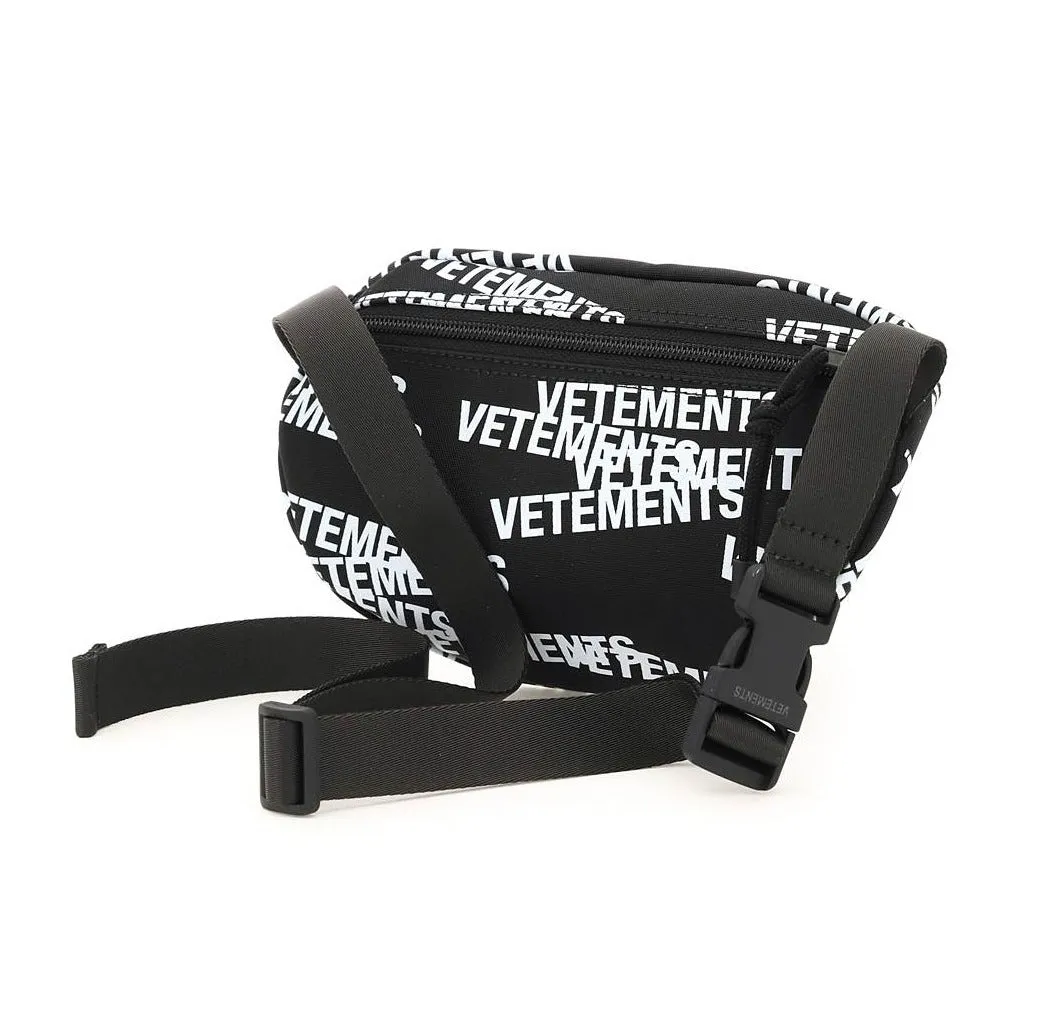 Vetements Allover Logo Printed Belt Bag