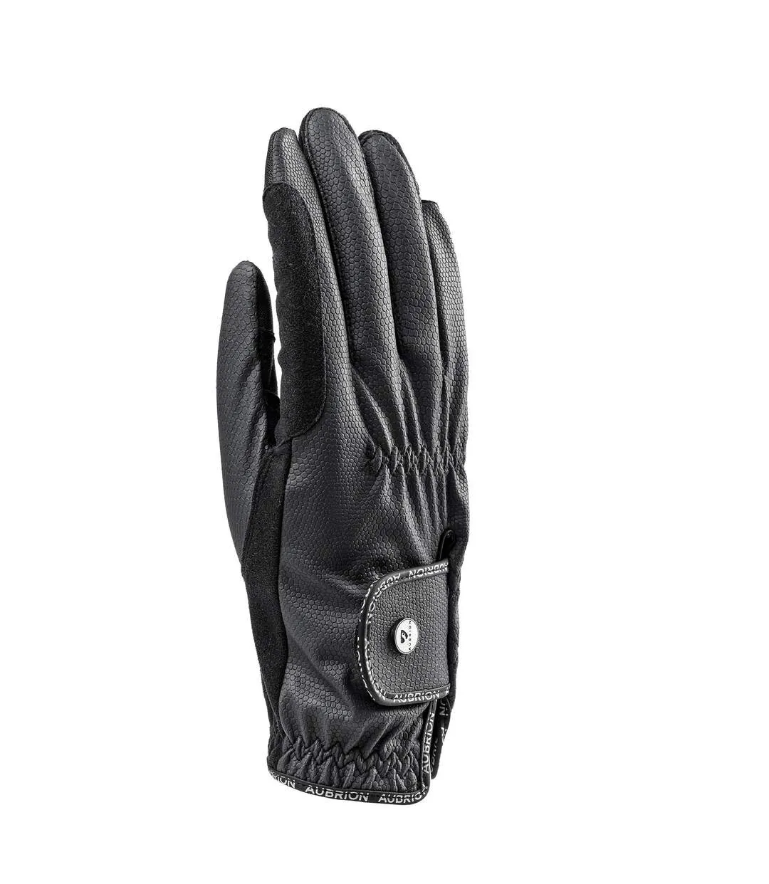 Womens/ladies stadium riding gloves black Aubrion