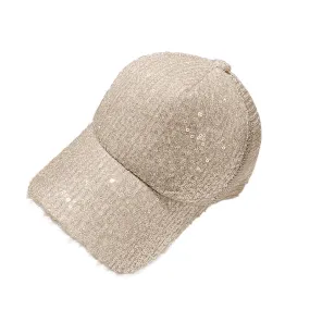 Zoey Sequins Hat in Light Pink